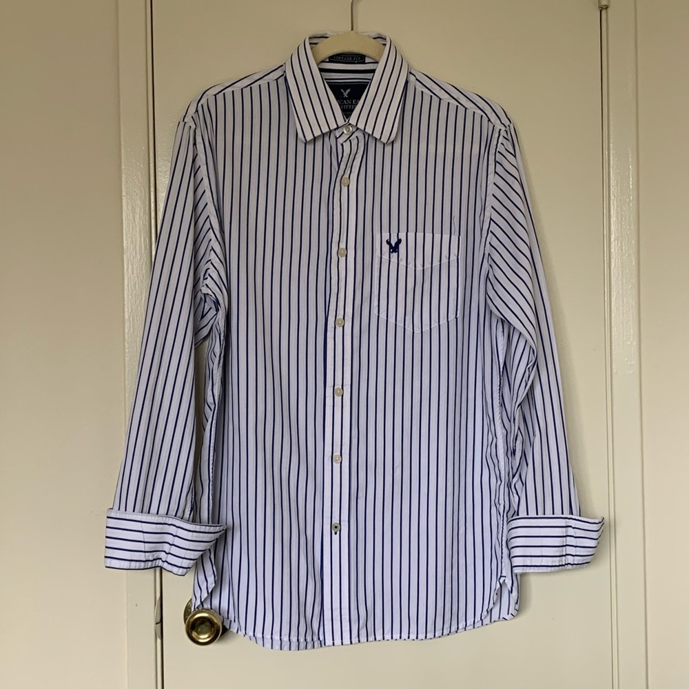 🔥AMERICAN EAGLE Plaid Button Down Shirt